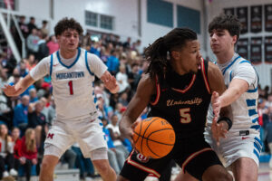 Morgantown sweeps season series over University with 86-58 victory, remains lone unbeaten team in Class 4A